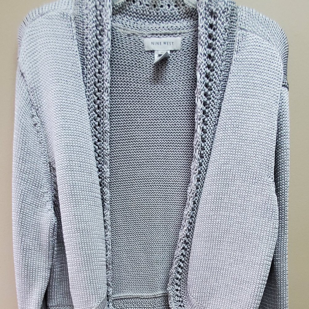 Nine West Silver Gray Shrug